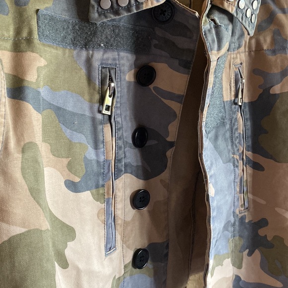 Zadig & Voltaire Camo Print Biker Jacket - Picture 4 of 9